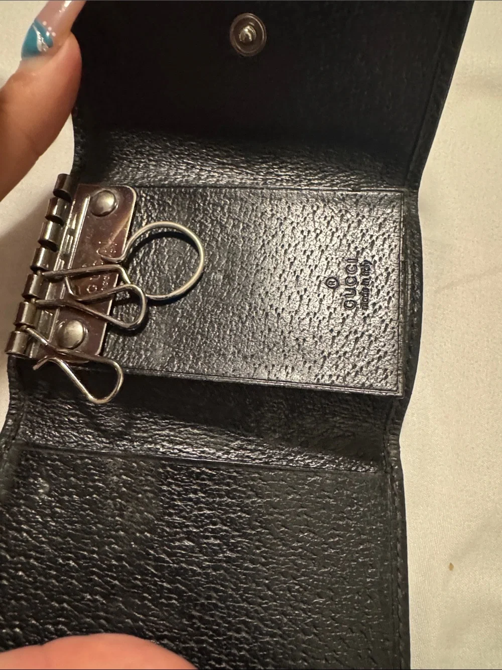 Authentic Gucci Sherry Line Key Holder